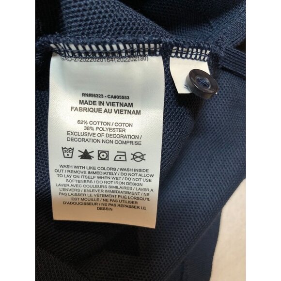 Nike PENN STATE Rugby Polo Shirt Navy Blue Embroidered Scroll Logo Unisex Medium - Picture 11 of 12